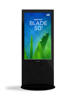 Blade 50" 4K Digital Signage Kiosk - Black